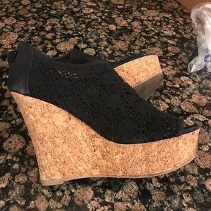 Kendal & Kylie Wedge Sandals w/ laser cutouts